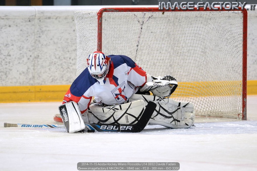 2014-11-15 Aosta-Hockey Milano Rossoblu U14 0832 Davide Fadani